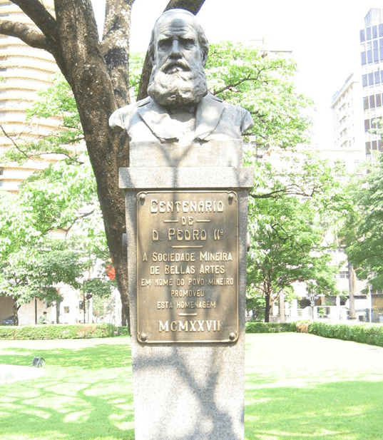 Busto de Dom Pedro II.
