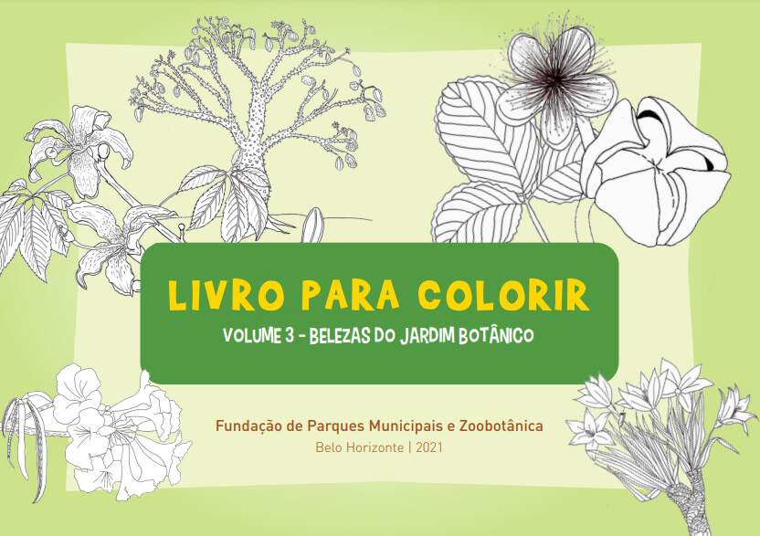 Livro para Colorir volume 3 - Belezas do Jardim Botânico 🌵🌿🌱🌸🌳