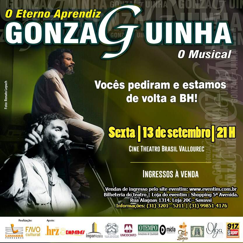 Musical "O eterno aprendiz, Gonzaguinha" 