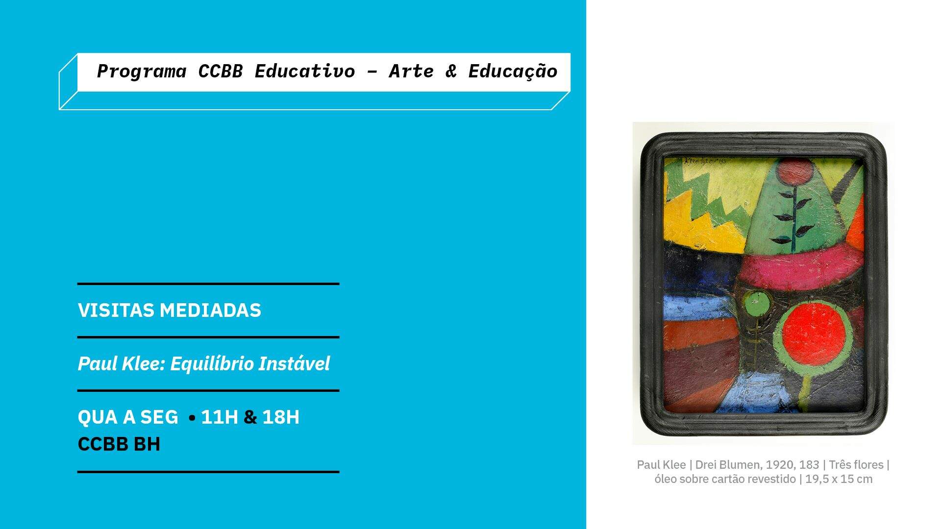 Exposição " Equilíbrio Instável" - Paul Klee