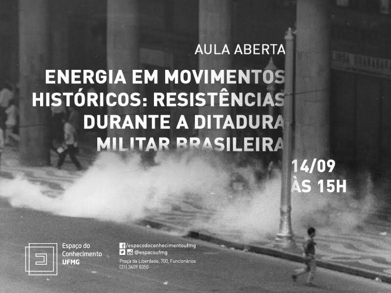 Aula Aberta - Energia em movimentos históricos: resistências durante a ditadura
