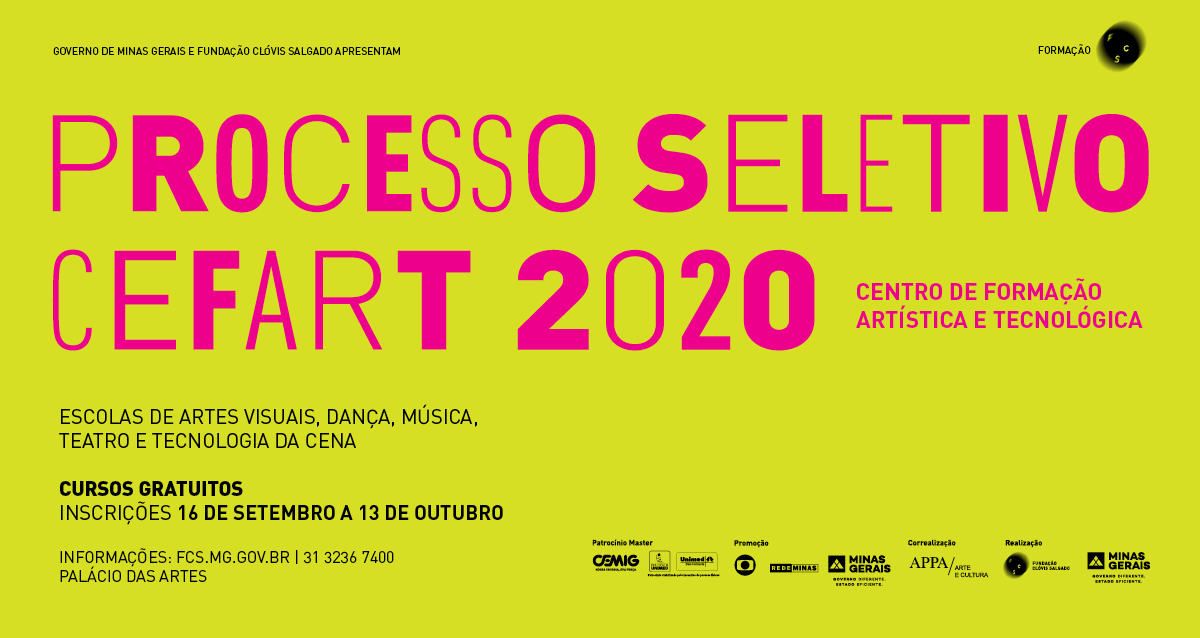 PROCESSO SELETIVO CEFART 2020