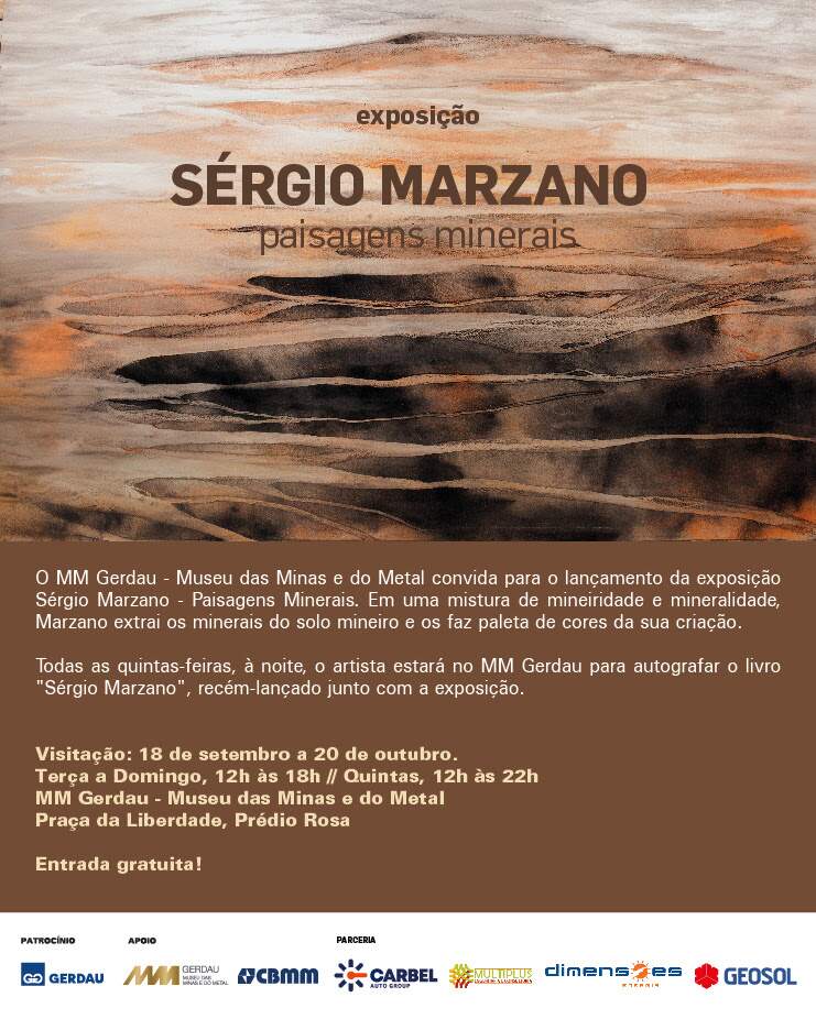 Exposição Sérgio Marzano - Paisagens Minerais