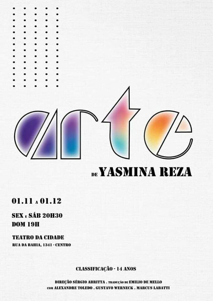 Arte de Yasmina Reza - Teatro da Cidade