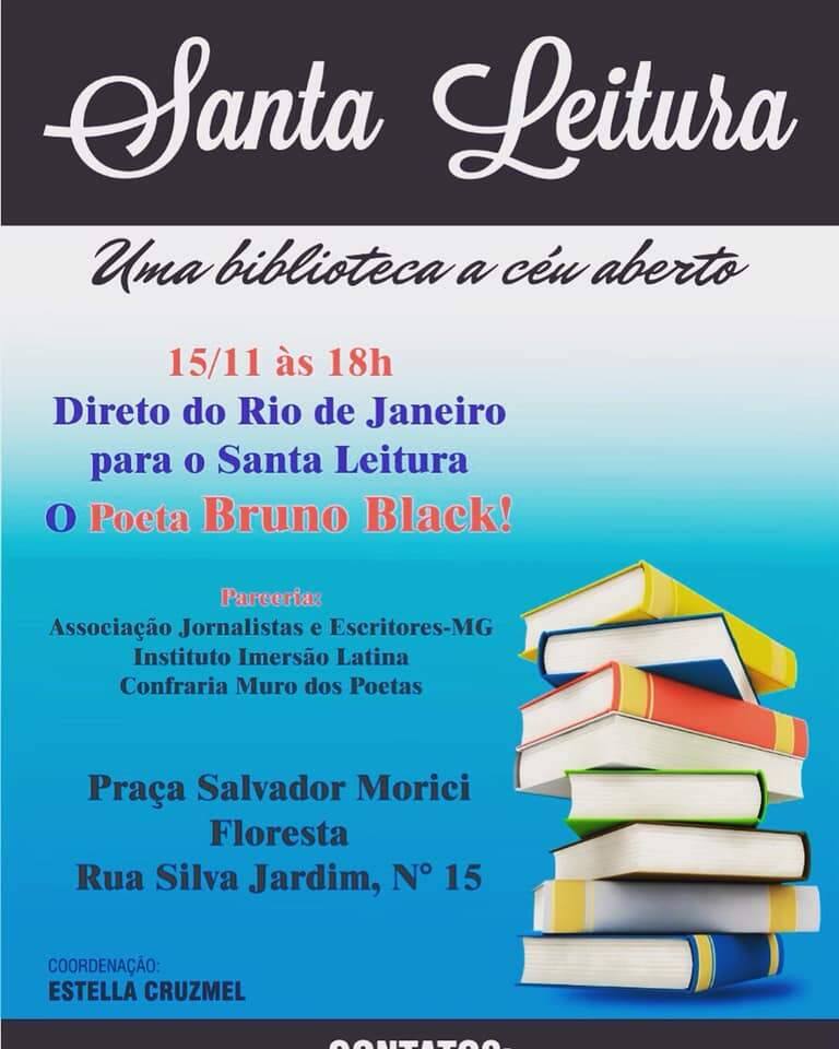 Projeto “Santa Leitura” recebe o escritor Bruno Black em Sarau