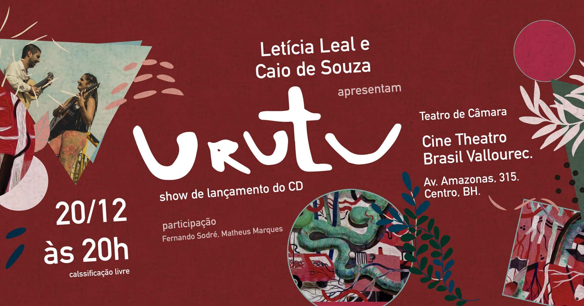 Letícia Leal e Caio Souza apresentam "Urutu" - Lançamento
