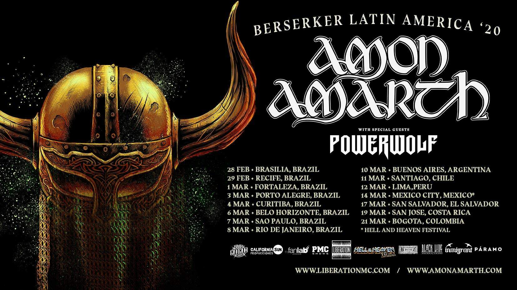 Show: Amon Amarth / Powerwolf em Belo Horizonte