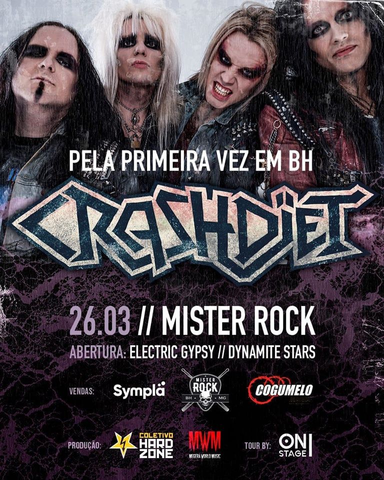 Crashdïet Latin America Tour Belo Horizonte Portal Oficial de Belo