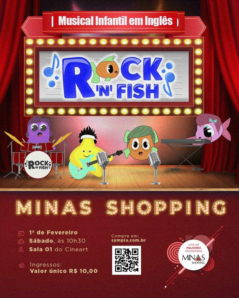 Musical Infantil “Rock ‘n’ Fish” - Minas Shopping