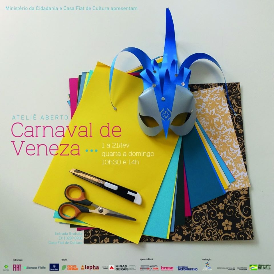 Ateliê Aberto Carnaval de Veneza - Casa Fiat de Cultura