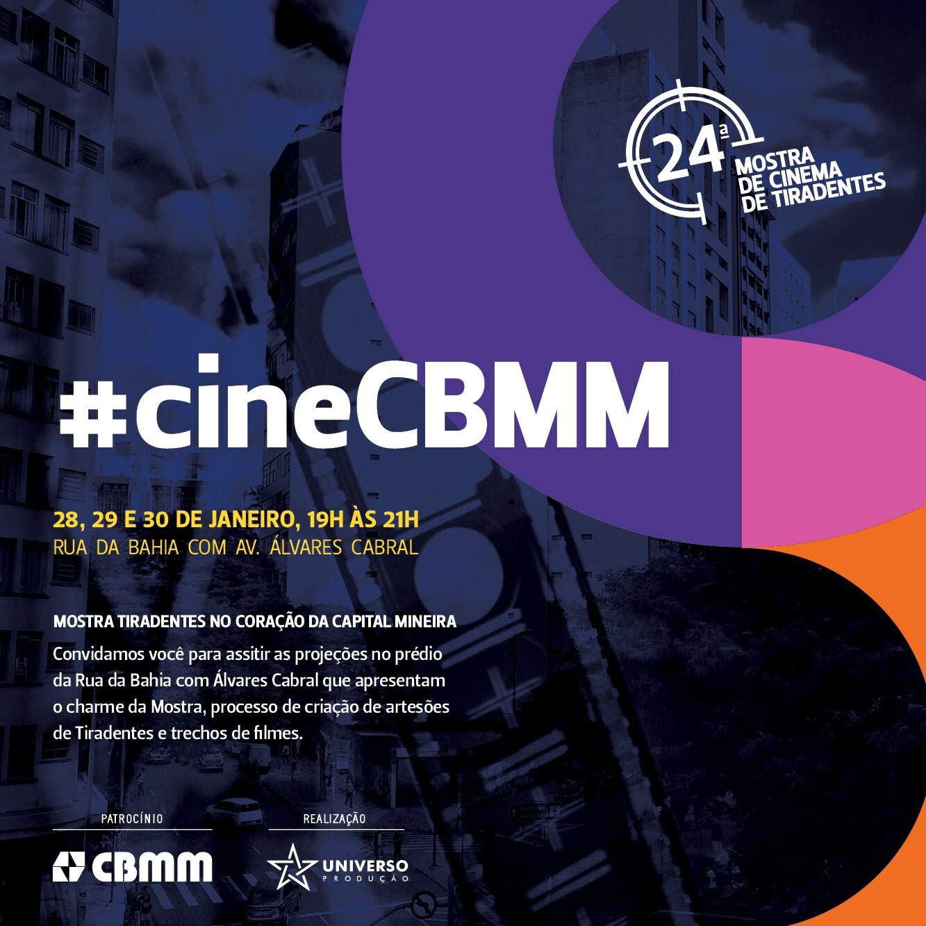 CineCBMM - Mostra Tiradentes no coração da capital mineira