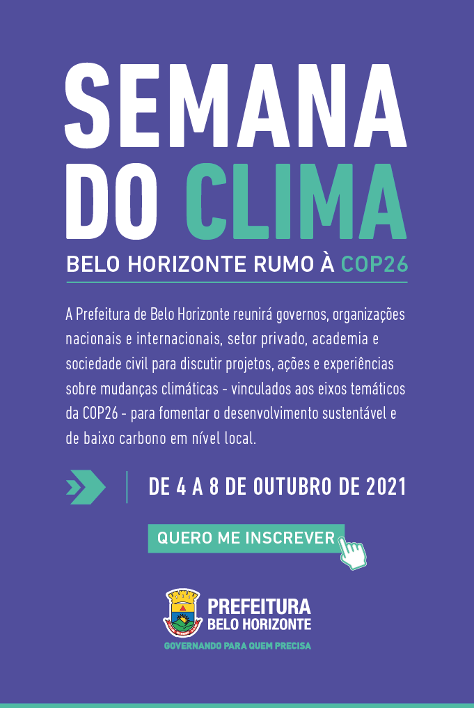 Semana do Clima: Belo Horizonte Rumo à COP 26 - Online