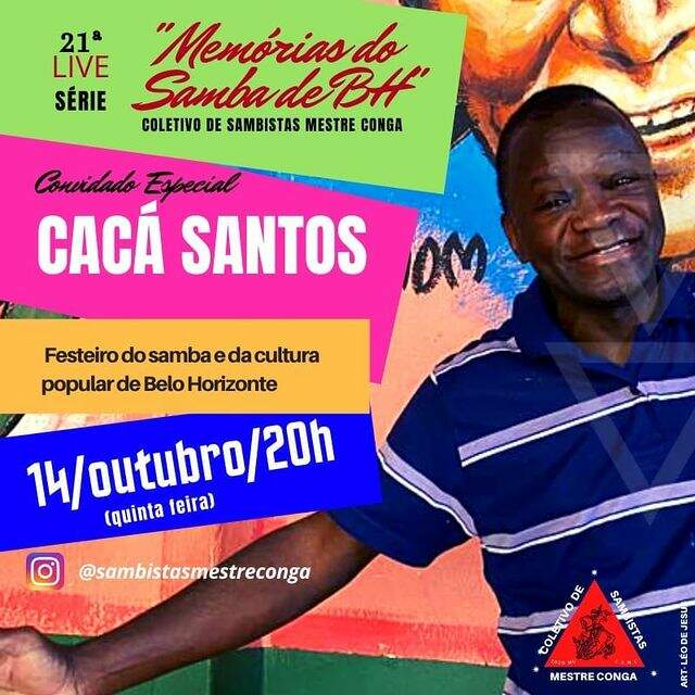 Live Série "Memórias do Samba de BH" com Cacá Santos
