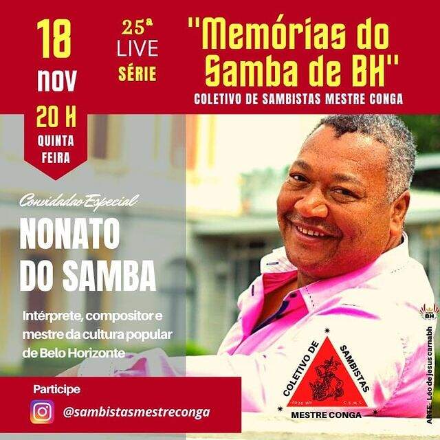 Live Série "Memórias do Samba de BH" com Nonato do Samba