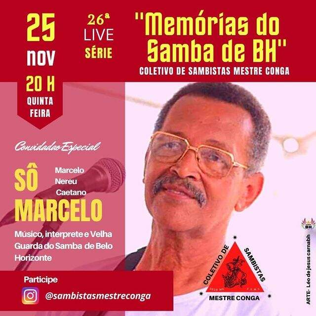 Live Série "Memórias do Samba de BH" com Sô Marcelo