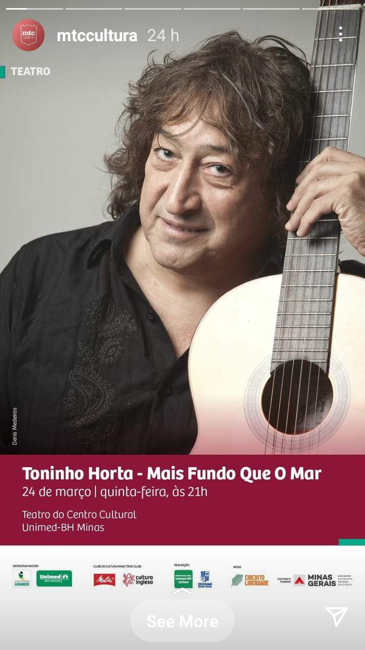 Show: Toninho Horta "Mais fundo que o Mar"