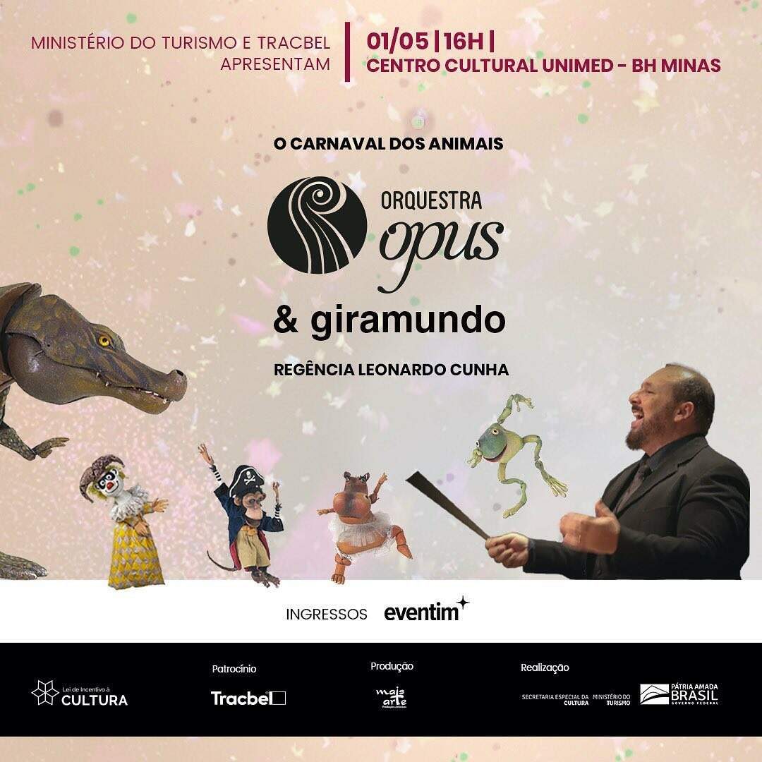 Concerto: O Carnaval dos Animais - Orquestra OPUS & Giramundo