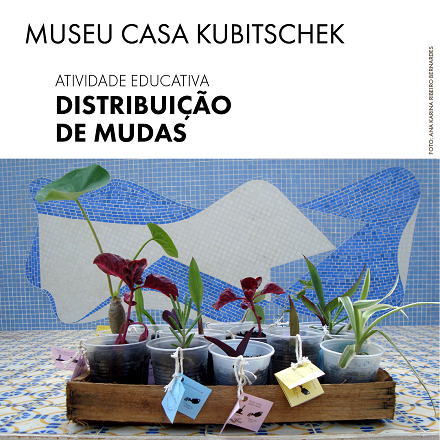 Distribuição de mudas no Museu Casa Kubitschek