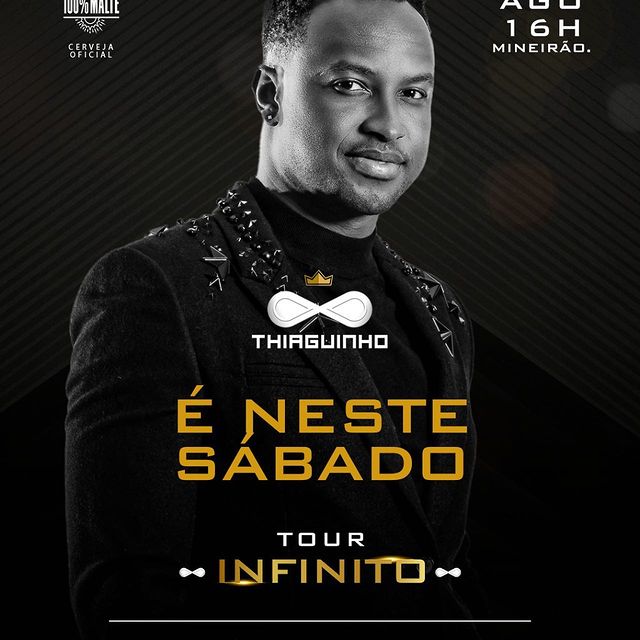 Thiaguinho apresenta show da turnê Infinito em BH neste sábado