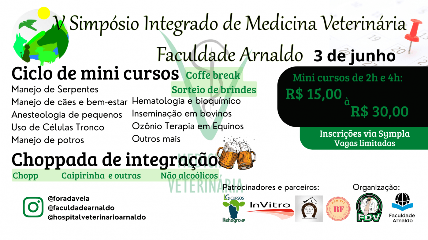 V Simpósio Integrado de Medicina Veterinária - Faculdade Arnaldo 2023