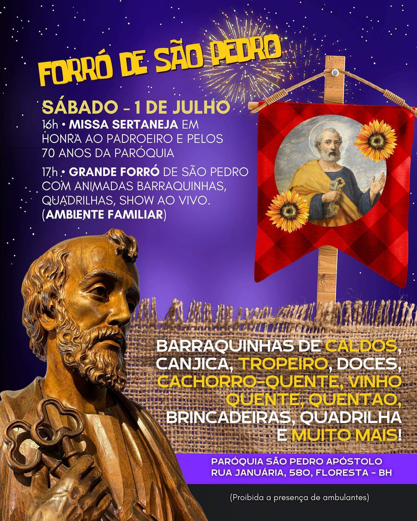 Festa e Forró de São Pedro  Portal Oficial de Belo Horizonte