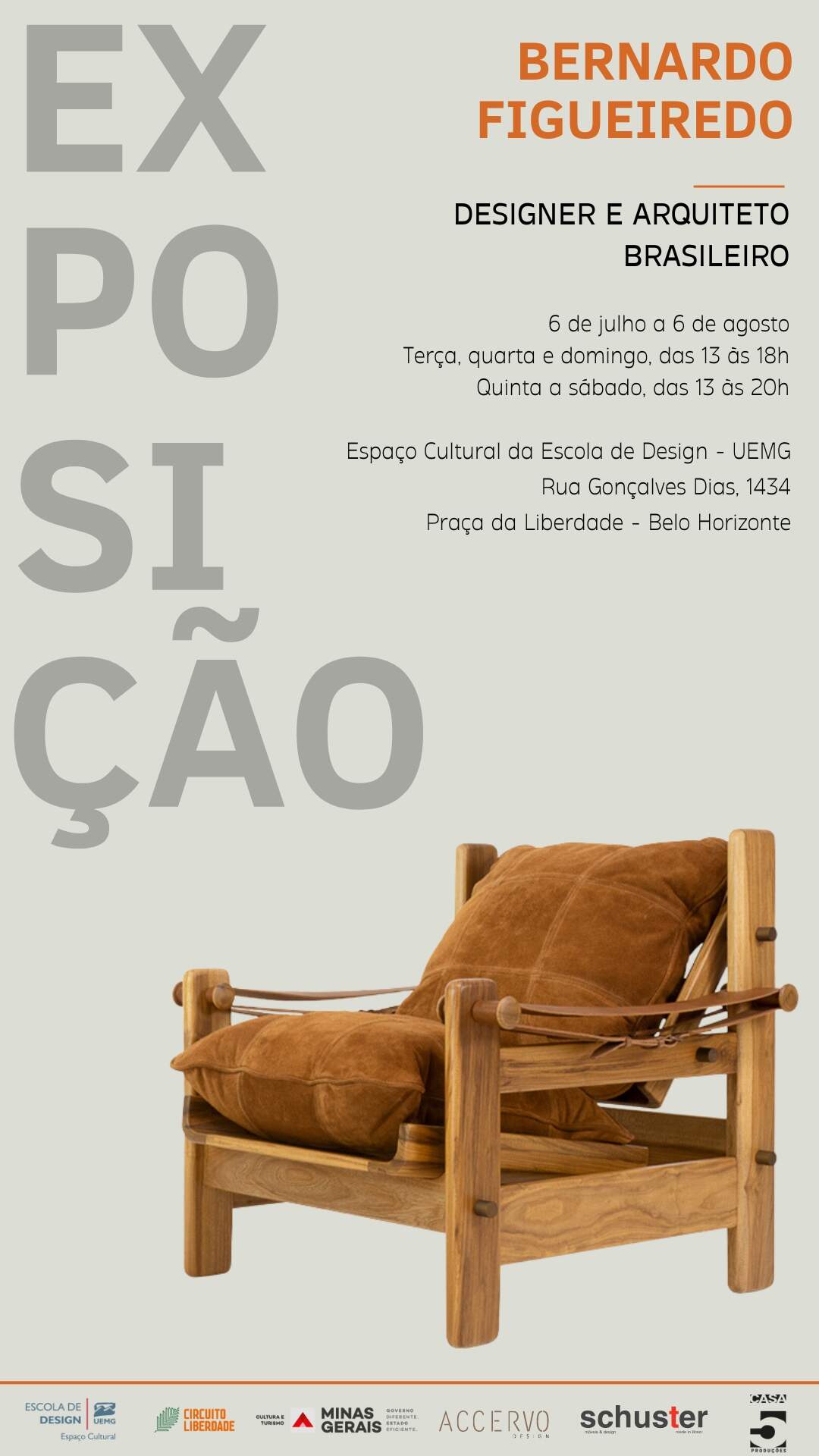 Exposição: Bernardo Figueiredo - Designer e Arquiteto Brasileiro