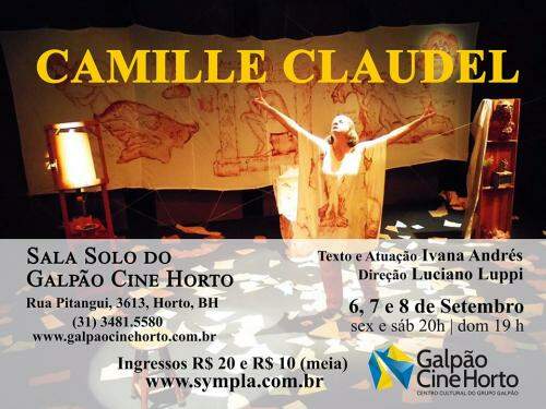 Espetáculo Camille Claudel