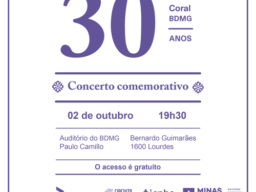 Concerto Comemorativo Coral BDMG – 30 anos