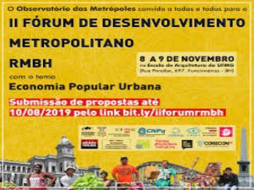 II Fórum de Desenvolvimento Metropolitano: Economia Popular Urbana