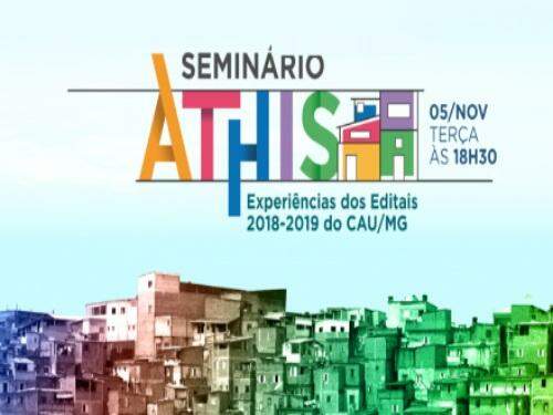 I Seminário Experiências em ATHIS - Experiências dos Editais 2018-2019 do CAU/MG