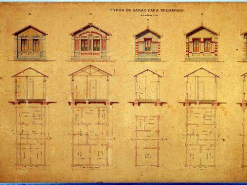 Tipos de casas para operários Edgar N. Coelho- 1905