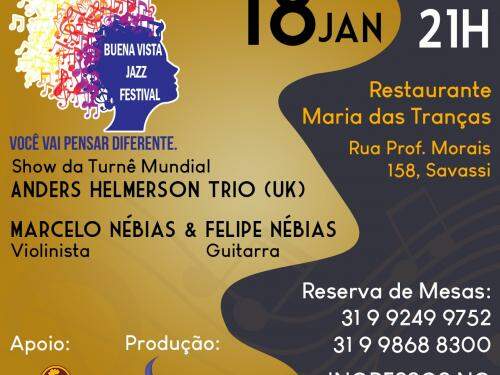 Buena Vista Jazz Festival com Anders Helmerson Trio (UK)