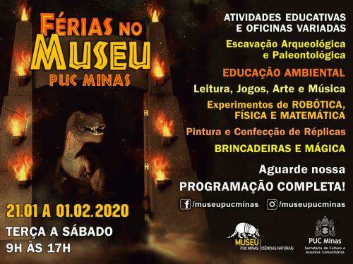 Férias no Museu de Ciências Naturais - PUC Minas