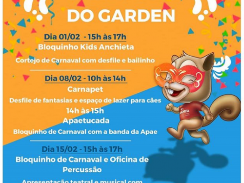 Carnaval Kids do Garden - Anchieta Garden Shopping