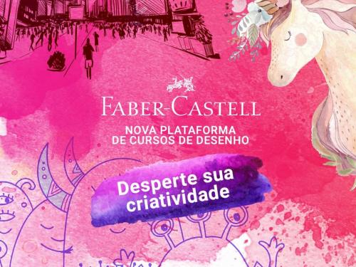  Cursos Gratuitos online - Em casa com Faber-Castell