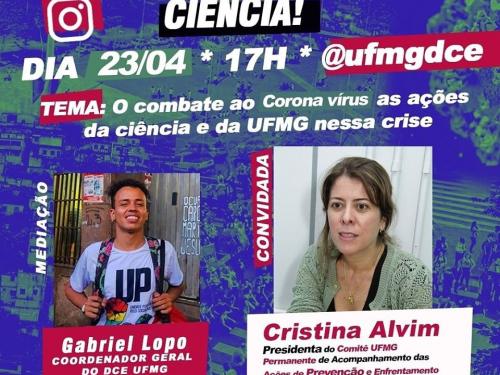 Live: Ao vivo com a ciência - O combate ao coronavírus: as ações da ciência e da UFMG nessa crise