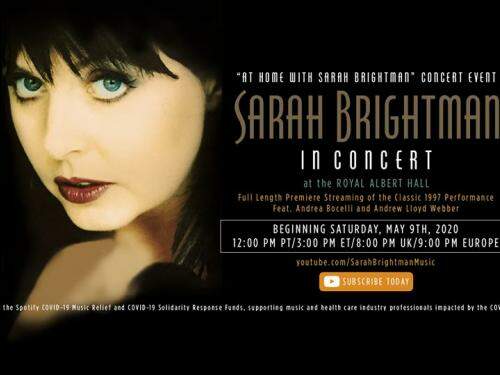 Live: Sarah Brightman in concert at the Royal Albert Hall