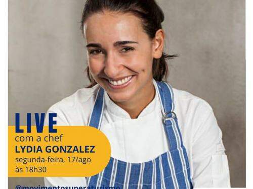 Live Gastronômica com a chef Lydia Gonzalez - Movimento Supera Turismo
