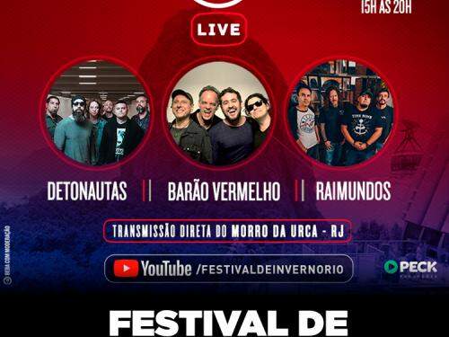 Live: Festival de Inverno Rio com Barão Vermelho, Raimundos e Detonautas