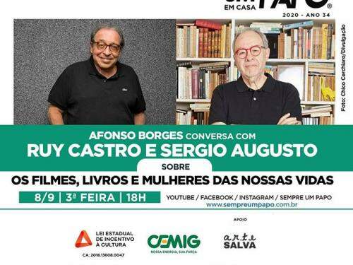 Ruy Castro e Sérgio Augusto no #Sempre Um Papo Em Casa 