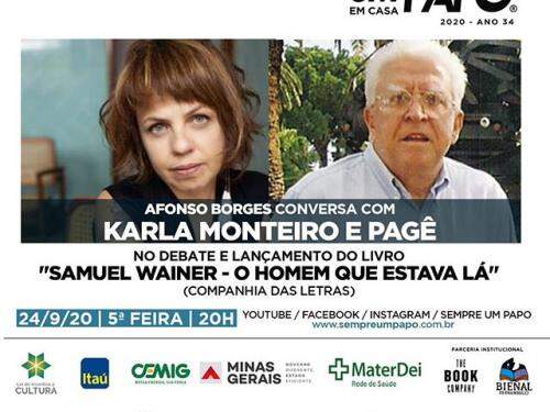 Karla Monteiro e Pagê no #Sempre Um Papo Em Casa