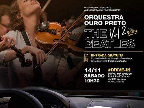 Orquestra Ouro Preto, The Beatles e você em um drive-in!