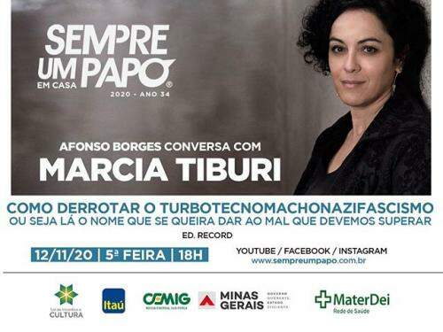 Marcia Tiburi no #SempreUmPapoEmCasa