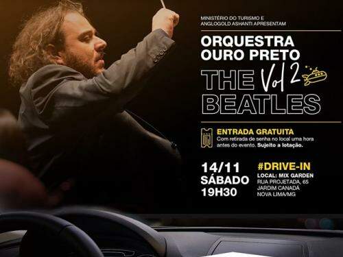 Orquestra Ouro Preto, The Beatles e você em um drive-in!