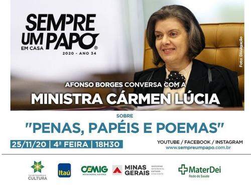 #Sempre Um Papo Em Casa com a ministra do Supremo Tribunal Federal Carmem Lúcia