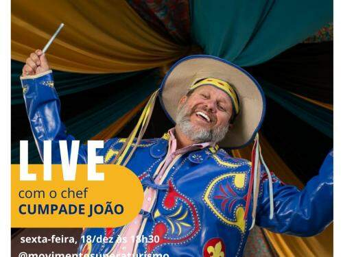 Live com o chef João Barreto - Movimento Supera Turismo