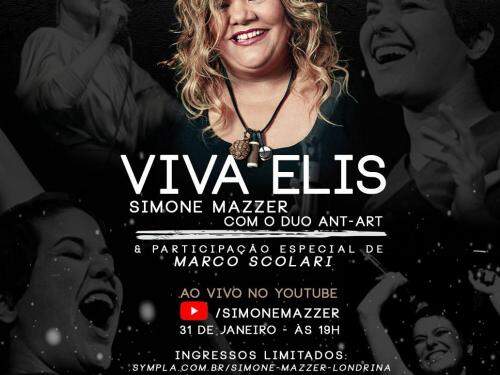 Live: "Viva Elis" com Simone Mazzer e ANT-ART
