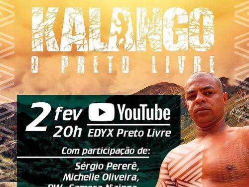 Live de lançamento do álbum Kalango, O Preto Livre – do rapper Edy X