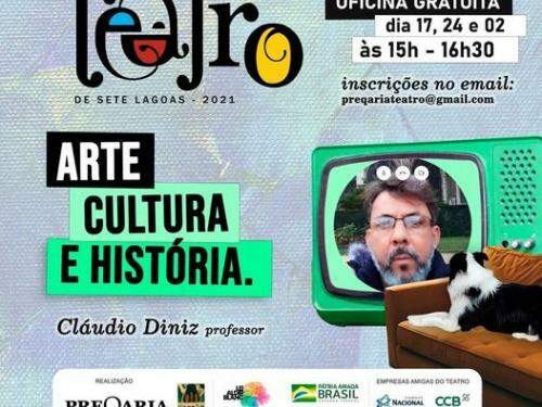 Oficina Online "Arte, Cultura e História" com Cláudio Diniz