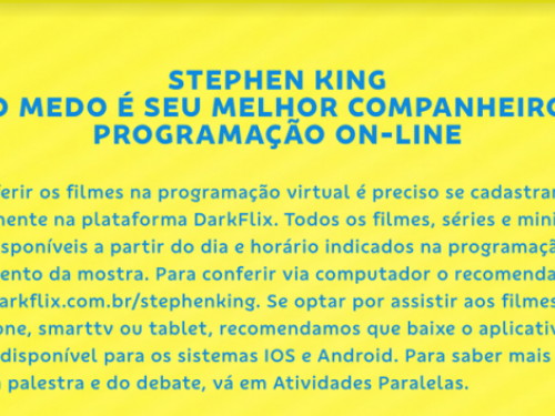 Mostra "Stephen King: o medo é seu melhor companheiro" - CCBB